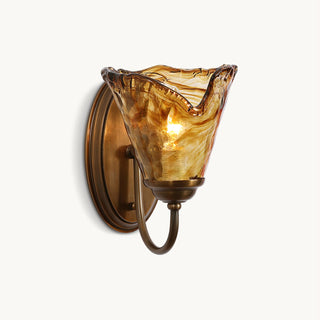 Elvra Vintage Glass Wall Sconce