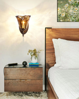 Elvra Vintage Glass Wall Sconce