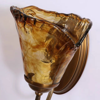 Elvra Vintage Glass Wall Sconce