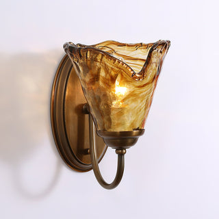 Elvra Vintage Glass Wall Sconce