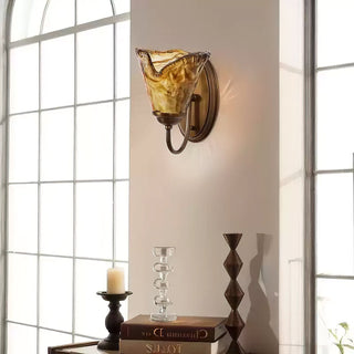 Elvra Vintage Glass Wall Sconce