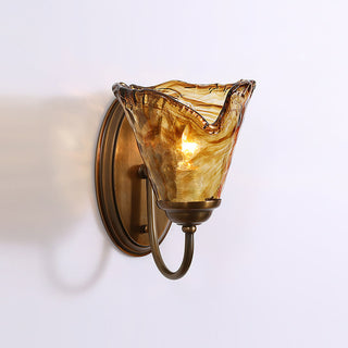 Elvra Vintage Glass Wall Sconce
