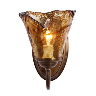 Elvra Vintage Glass Wall Sconce
