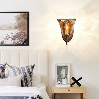 Elvra Vintage Glass Wall Sconce