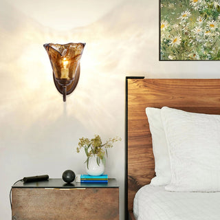 Elvra Vintage Glass Wall Sconce