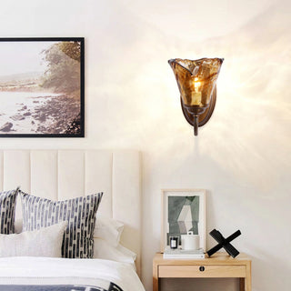 Elvra Vintage Glass Wall Sconce