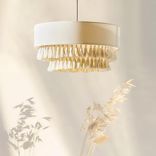 Freya Bohemian Fabric Pendant Light