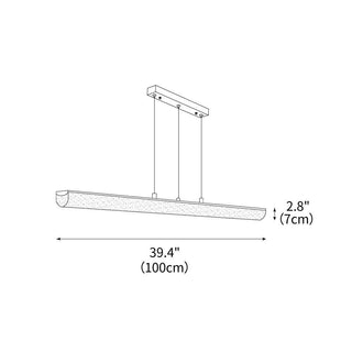 Frost Modern Resin Linear Chandelier