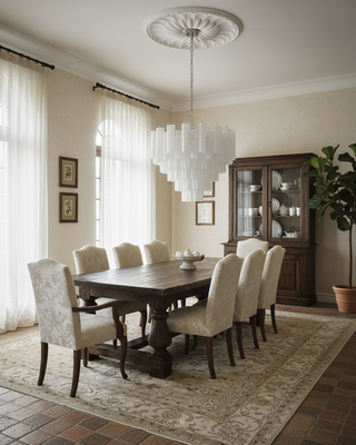 Maran Glamorous Glass Chandelier