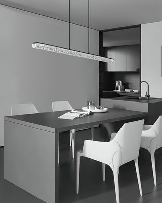 Frost Modern Resin Linear Chandelier