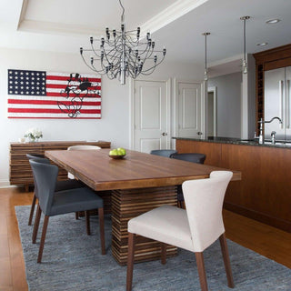Gala Mid Century Metal Chandelier