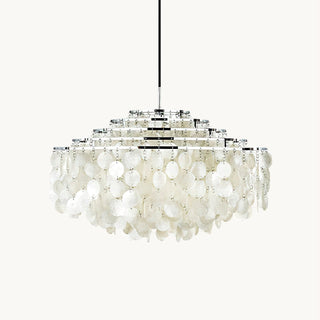Fun Coastal Capiz Shell Chandelier