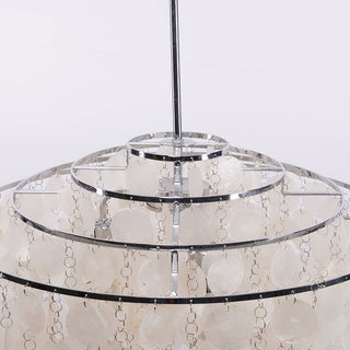 Fun Coastal Capiz Shell Chandelier