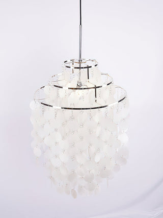 Fun Coastal Capiz Shell Chandelier