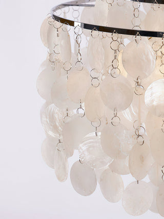 Fun Coastal Capiz Shell Chandelier