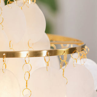 Fun Coastal Capiz Shell Chandelier