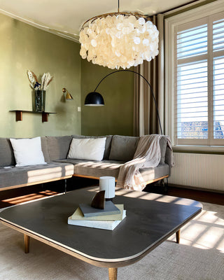 Fun Coastal Capiz Shell Chandelier