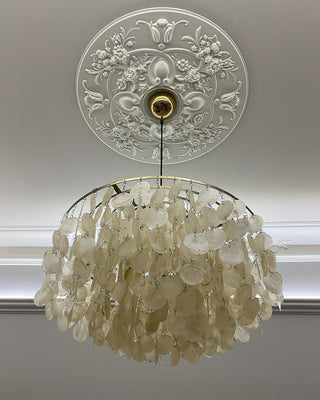 Fun Coastal Capiz Shell Chandelier