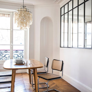 Fun Coastal Capiz Shell Chandelier