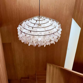 Fun Coastal Capiz Shell Chandelier