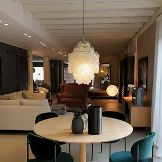 Fun Coastal Capiz Shell Chandelier