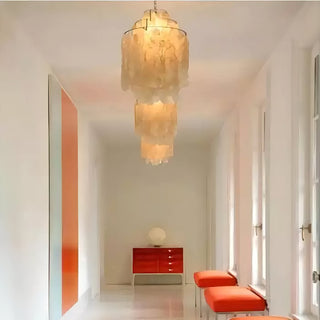 Fun Coastal Capiz Shell Chandelier