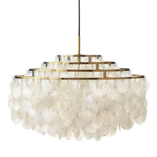 Fun Coastal Capiz Shell Chandelier