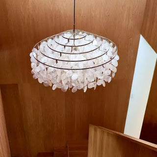 Fun Coastal Capiz Shell Chandelier
