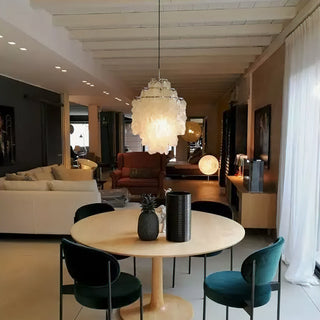 Fun Coastal Capiz Shell Chandelier