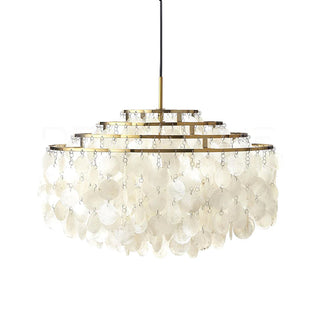 Fun Coastal Capiz Shell Chandelier