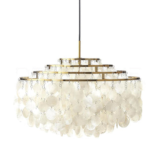 Fun Coastal Capiz Shell Chandelier