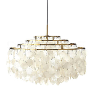 Fun Coastal Capiz Shell Chandelier