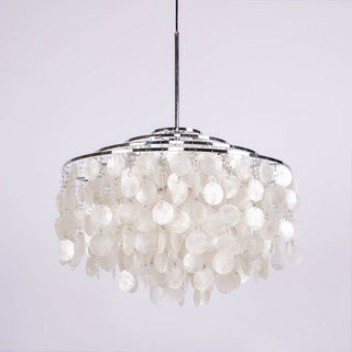 Fun Coastal Capiz Shell Chandelier