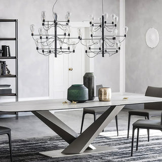 Gand  Industrial Metal Tiered Chandelier