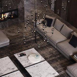 Gand  Industrial Metal Tiered Chandelier