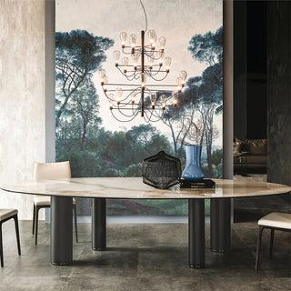 Gand  Industrial Metal Tiered Chandelier