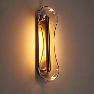 Hourglass Modern Stainless Steel Wall Lamp