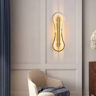 Hourglass Modern Stainless Steel Wall Lamp