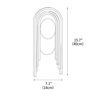 Gate Of Time And Space Sculptural Travertine Wall Light