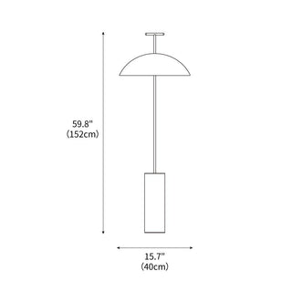 Geen-a Sculptural Steel Floor Light