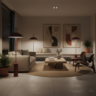 Geen-a Sculptural Steel Floor Light