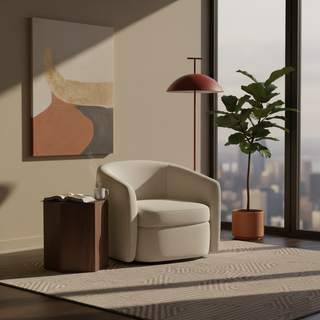 Geen-a Sculptural Steel Floor Light