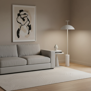 Geen-a Sculptural Steel Floor Light