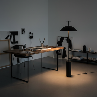 Geen-a Sculptural Steel Floor Light