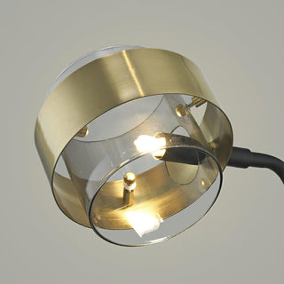 Gemini Modern Iron Twin Floor Light