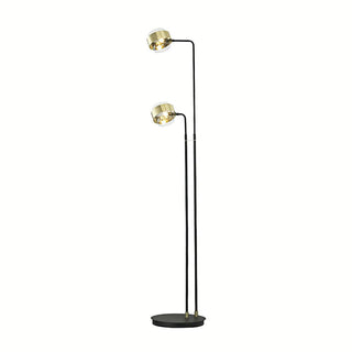 Gemini Modern Iron Twin Floor Light