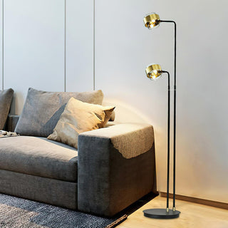 Gemini Modern Iron Twin Floor Light