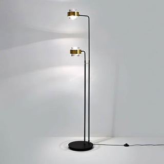 Gemini Modern Iron Twin Floor Light