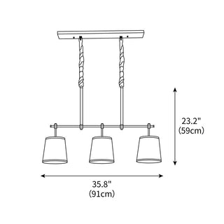Generation Modern Fabric Chandelier