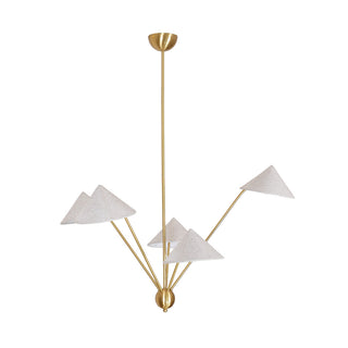 Geometric Harmony Sculptural Fabric Chandelier